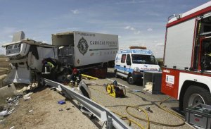 ACCIDENTE EN LA A-62