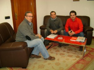 Encuentro de los representantes de CCOO con el Alcalde de Guijuelo
